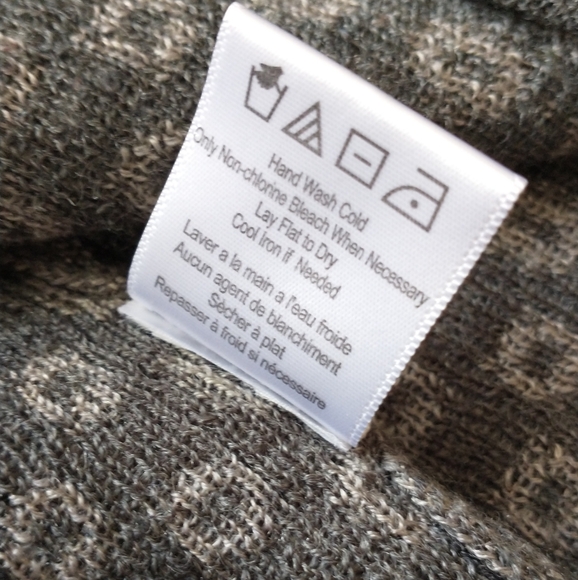 Icelandic Design floral fair isle wool zip front cardigan XL - Picture 8 of 8